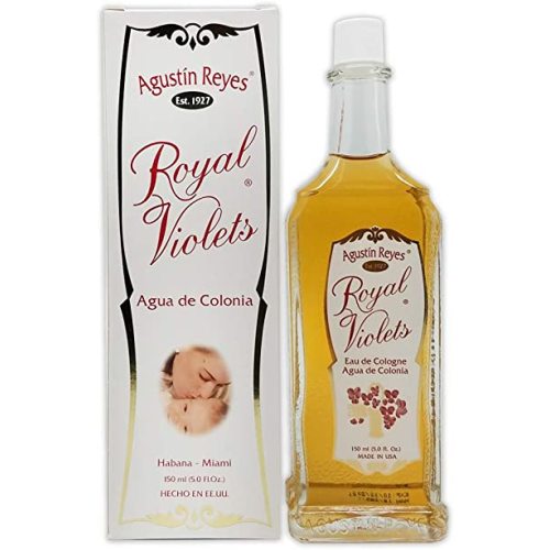 Royal Violets By Agustin Reyes 5 Oz Agua De Colonia Eau De Cologne Glass Bottle