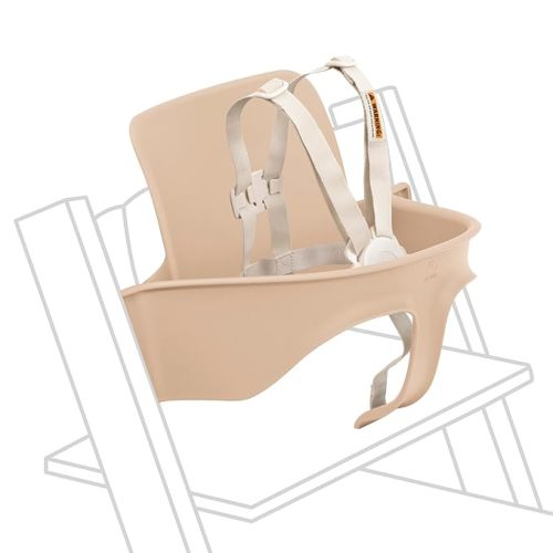Stokke Tripp Trapp Baby Set 2, Natural - Ages 6-36 Months - Convert The Tripp Trapp Chair into a Comfortable High Chair - Includes Stokke Harness 2