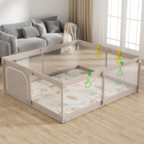 Uanlauo 59"x71" Extra Large Baby Playpen – Secure And Comfortable Play Area With Mesh Sides & Non-slip Design, Perfect For Home Use | Wayfair