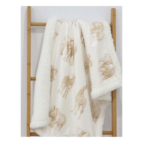 Serengeti Cuddle Blanket in Nutmeg