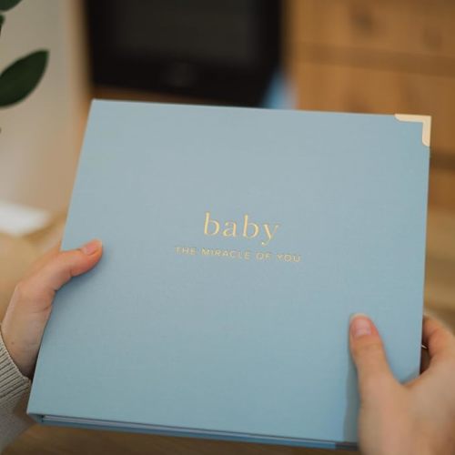 Keepsake Baby Memory Book for Boys and Girls – Timeless First 5 Year Baby Book – Neutral Journal Scrapbook or Photo Album - Record a Milestone for Every Event from Birth to Age 5