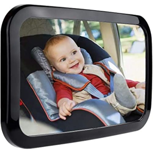 Zacro Baby Car Mirror, Shatter-Proof Acrylic Baby Mirror, Rearview Baby Mirror-Easily to Observe The Baby's Every Move, Rear Facing Car Seat Mirror Safety and 360 Degree Adjustability