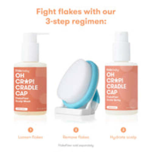 Oh Cr*p! Cradle Cap FlakeFixer Scalp Spray + Scalp Mask Duo – Frida | The fuss stops here.