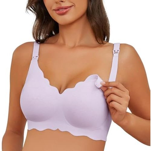 Gailife Floral Nursing Bras for Breastfeeding Comfort Maternity Bras for Pregnancy Seamless Bralettes with Extra Extender