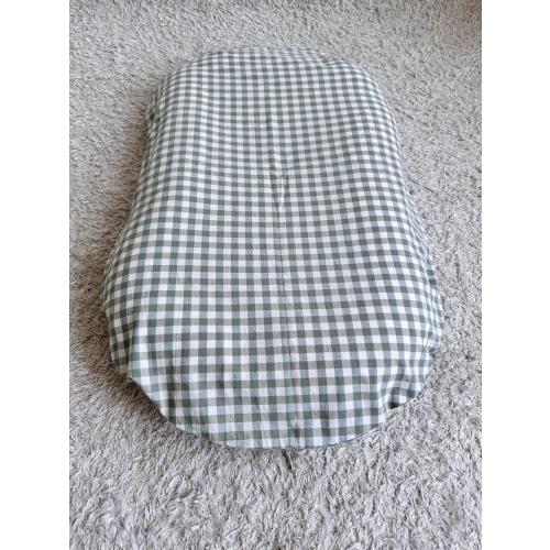 Snuggle me organic cotton cover , handmade cover , cotton satin cover , snuggle me lounger cover