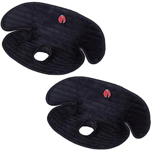 Baby Piddle Pad Car Seat Liner,Potty Training car seat Protector with Waterproof Liner for Child Safety Car Seat Stroller and Dinner Chair,Machine Wash and Dry (Plus-Black 2Pcs)