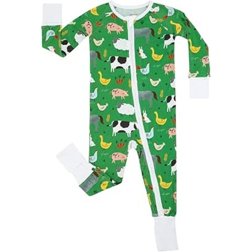 Little Sleepies Zipper Pajamas for Baby Boys & Baby Girls, Toddler Pajamas, Snug Fit, 2-Way Zipper, Viscose from Bamboo