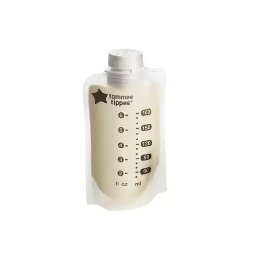 Tommee Tippee Breast Milk Pouches, 6oz, Compatible with All Leading Breast Pumps and Bottle Nipples, BPA-Free, Pack of 70