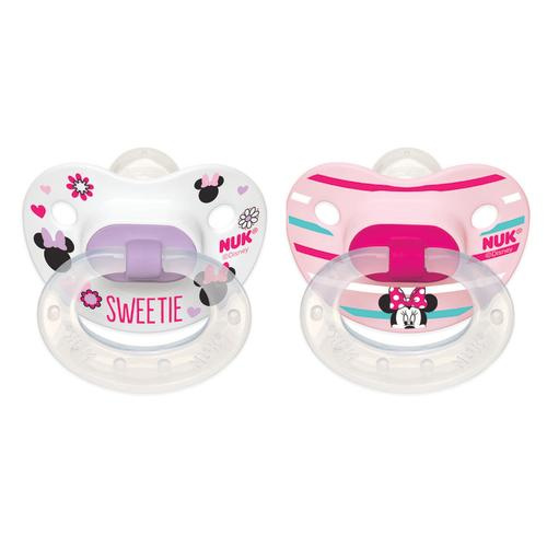 NUK Orthodontic Pacifier, 6-18 Months, Disney Minnie Mouse - 2 Counts