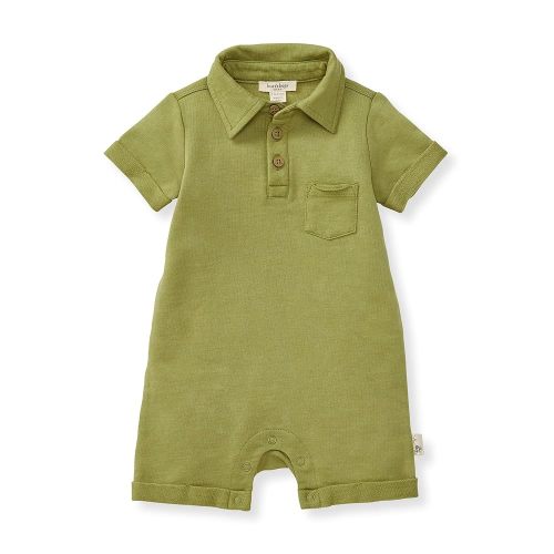 Burt's Bees Baby Baby Boys Short Sleeve Rompers, 100% Organic Cotton One-Piece Coverall and Layette Set