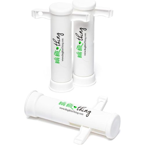 BUG BITE THING Suction Tool - Bug Bites and Bee/Wasp Stings, Natural Insect Bite Relief- White/3 Pack