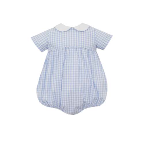 Boy's Blue Gingham Bubble
