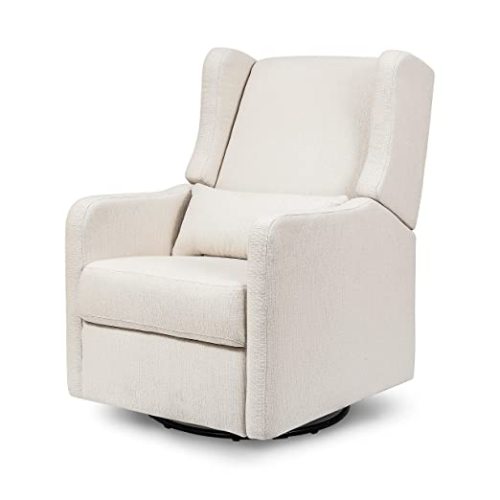 Carter's by DaVinci Arlo Recliner and Swivel Glider, Water Repellent & Stain Resistant, Greenguard Gold & CertiPUR-US Certified, Performance Cream Linen