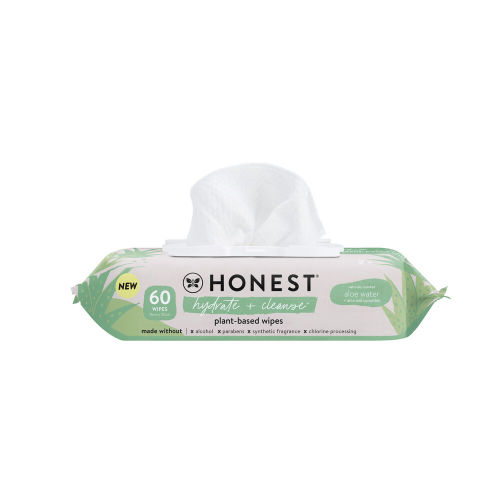 Scented Baby Cleansing Wipes, Hydrate + Cleanse, 60 Count | Honest
