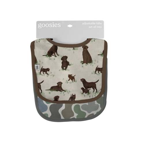Labrador Dogs & Camo Bib Set