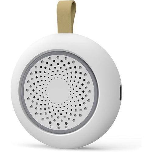 Portable White Noise Sounds Machine with Nightstand Mode, 24 Soothing Sounds, Support Crying Sounds Detection and Timer, Rechargeable Sleep Machine for Helping Comfort Baby Sleep