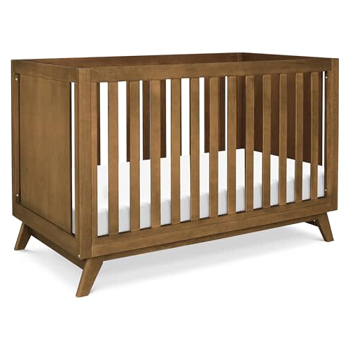 Davinci Otto 3-in-1 Convertible Baby Crib, GREENGUARD Certified, Walnut | Converts to Toddler Bed & Daybed, 4 Adjustable Mattress Heights - Toddler Conversion Kit Sold Separately, Easy to Assemble