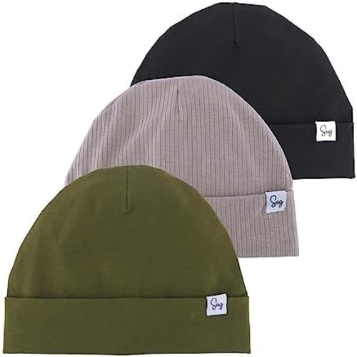 Jersey Beanie Hat for Newborn Baby Boys Girls Silky Satin Lined Hats Bonnet Toddler Infant Little Kids Beanies Caps