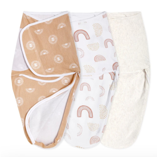 aden + anais keep rising essentials easy swaddle wrap quick change 3 pack TOG 1.0