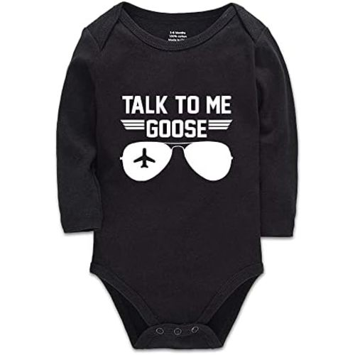 SADODER Talk to Me Goose Aviator Sunglasses Baby Onesie Short Sleeve/Sleeveless/Long Sleeve Outfits