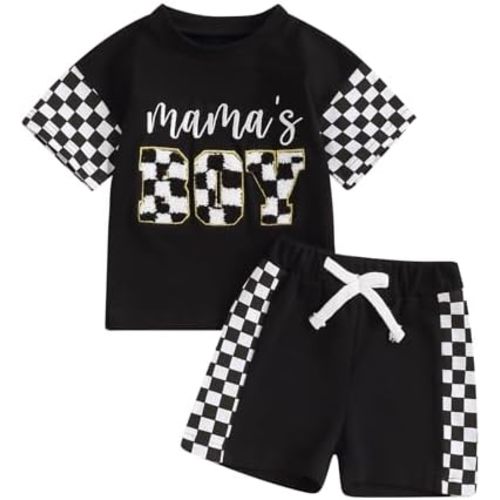 4th of July Baby Boy Outfit USA Flag Short Sleeve Shirt Elastic Shorts 2Pcs Toddler Boys Fourth of July Outfits