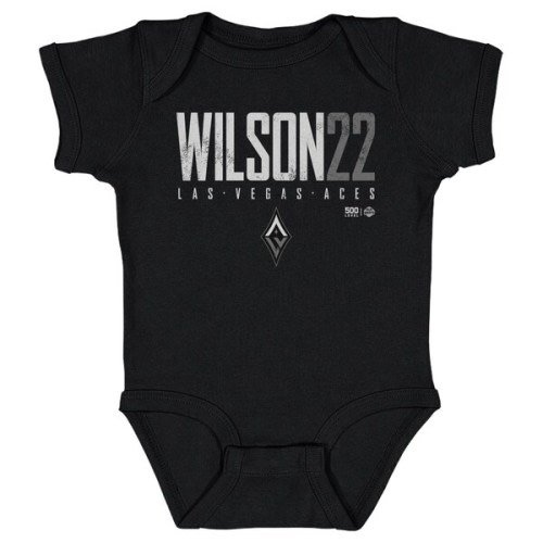 A'ja Wilson Las Vegas Aces 500 Level Infant Elite Bodysuit - Black