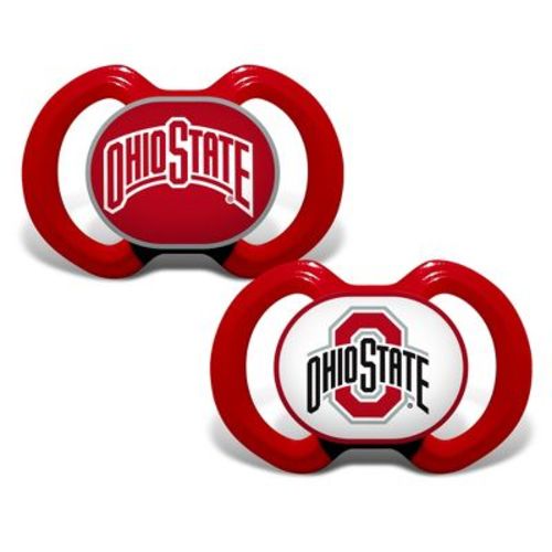 Babyfanatic Officially Licensed Pacifier 2-pack - Ncaa Ohio State Buckeyes