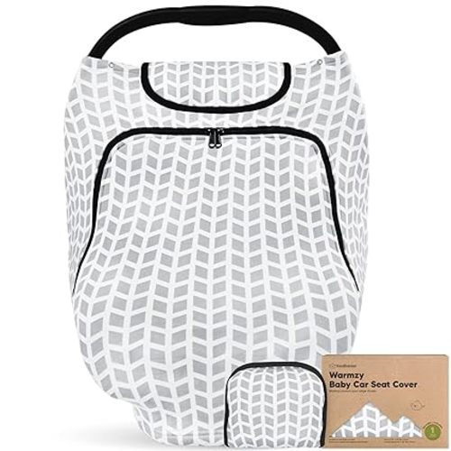KeaBabies Winter Car Seat Cover Baby, Newborn - Universal Fit Infant Carseat Covers Baby Girl, Boy, Breathable, Lightweight Blanket, Easy to Use Stroller Canopy, Rain,Wind,Sun Shade(Kite)