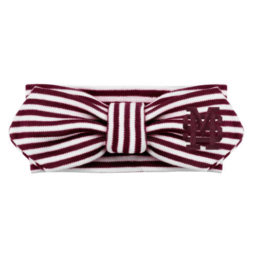 Mississippi State Bulldogs Striped Hair Knot | College Baby