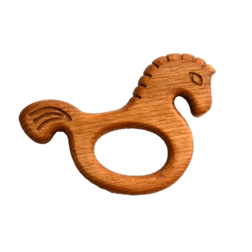 Organic Wooden Teether toy Horse