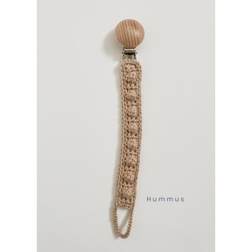 Boho Handmade Crochet Bobble Pacifier Clips