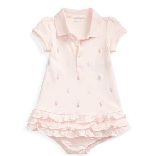 Ralph Lauren Baby Girls 3-24 Months Schiffli Embroidered Polo Dress