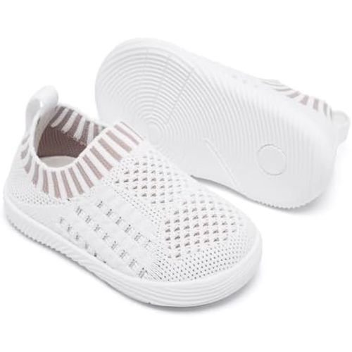 MORENDL Baby Shoes Toddler Walking Sock Shoes Non-Slip Breathable Boys & Girls Sneakers Infant Tennis Shoes