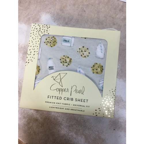 Milk & Cookies Crib Sheet
