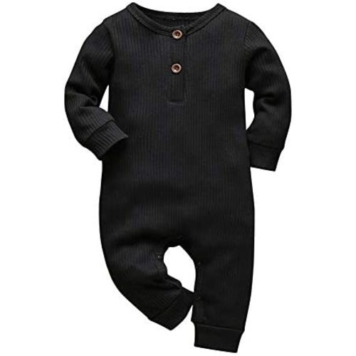 Eghunooy Baby Boy Girl Solid Color One Piece Romper Jumpsuit Outfits Clothes