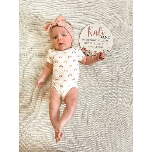Baby Birth Stat Sign | Personalized Birth Announcement | Printed Newborn Birth Stat | Newborn Keepsake | Name Announcement | Hospital Sign