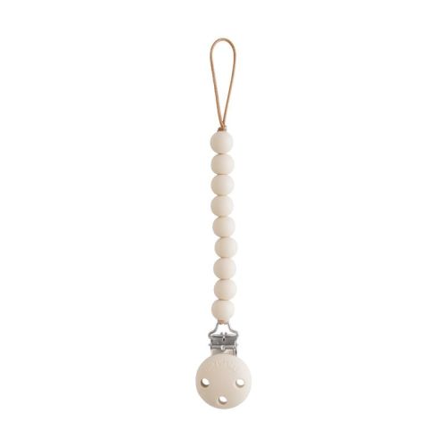 Mushie Silicone Pacifier Clip - Hera Sand