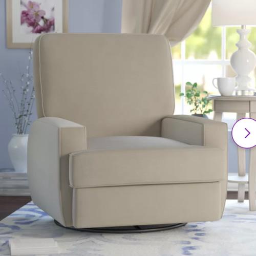 Abingdon Upholstered Swivel Reclining Glider