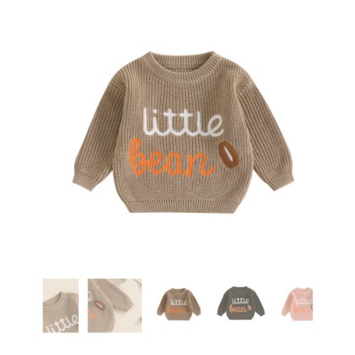 LITTLE BEAN Knitted Sweater - Hazel & Bo