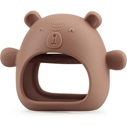 Kalovin Never Drop Silicone Baby Teething Toy, Anti-Dropping Silicone Baby Wrist Teether Soothing Pacifier for Infants, 3 + Months Babies, Toddlers