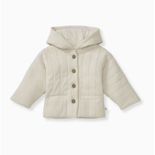 Organic Cotton Quilted Jacket - Oat – Burt's Bees Baby