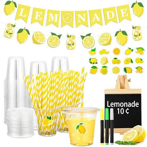 Lemonade Stand Supplies 50 Pcs