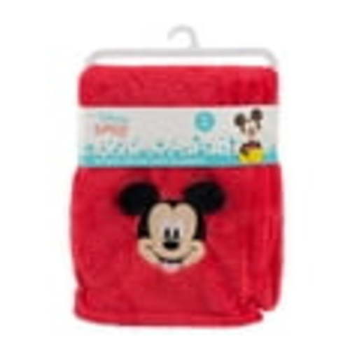 Disney Baby Mickey Mouse Waffle Blanket, Ultra Soft Red Throw for Infants Babies and Toddlers