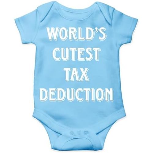 AW Fashions World's Cutest Tax Deduction Baby Bodysuit Adorable Newborn Infant Girl Romper Boy Clothes