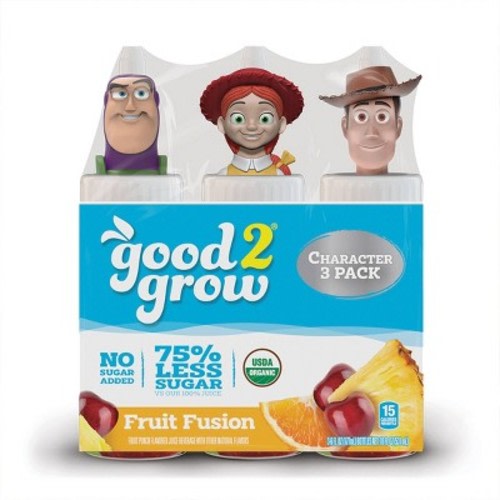Good2Grow Low Sugar Fruit Fusion 100% Juice Drink - 3pk/6 fl oz Bottles