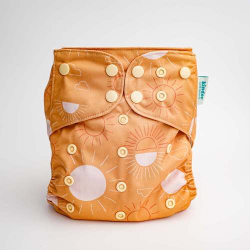 Space and Sky: Essentials Pocket Cloth Diaper with Athletic Wicking Jersey, Grows with your Baby