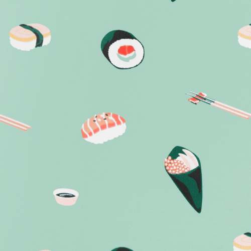 Baby Blanket in Sushi