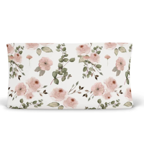 Millie's Dusty Rose Garden Changing Pad Cover