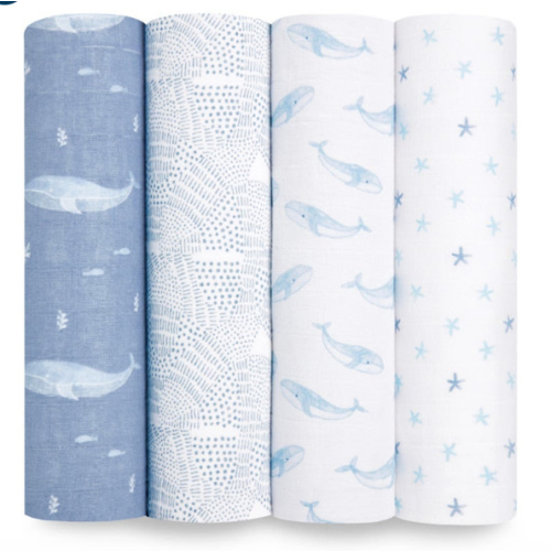 aden + anais | Oceanic Organic Muslin Swaddle Blanket 4pk