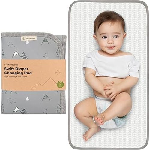 Portable Diaper Changing Pad - Waterproof Foldable Baby Changing Mat - Travel Diaper Change Mat - Lightweight Changing Pads for Baby - Baby Changer - Machine Washable (Woodland)